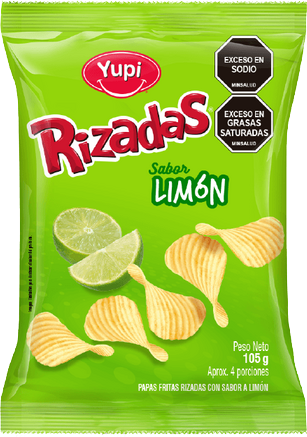 PATATAS RIZADAS YUPI LIMÓN