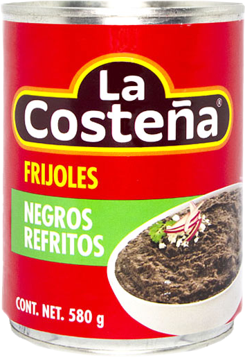 FRIJOLES NEGROS REFRITOS LA COSTEÑA